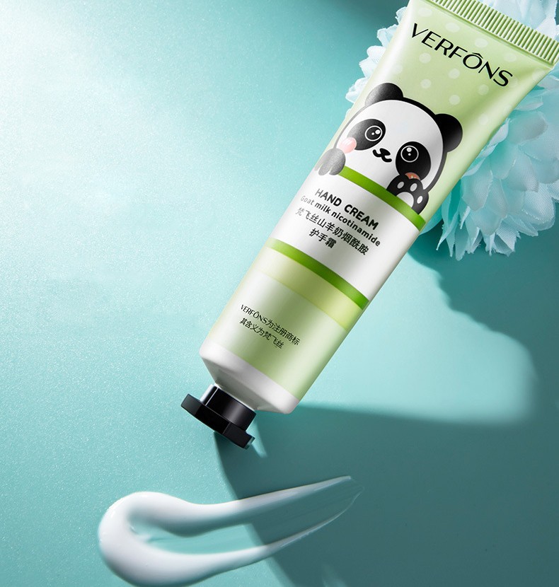 Увлажняющий крем для рук с козьим молоком и ниацинамидом Панда Verfons, 30 гр.