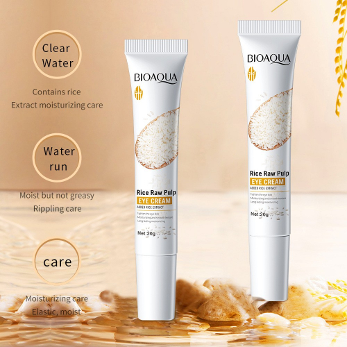 Крем для глаз на основе экстракта белого риса BIOAQUA Rice Raw Pulp Eye Cream, 20 гр.