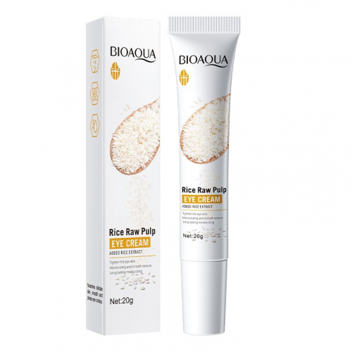 Крем для глаз на основе экстракта белого риса BIOAQUA Rice Raw Pulp Eye Cream, 20 гр.