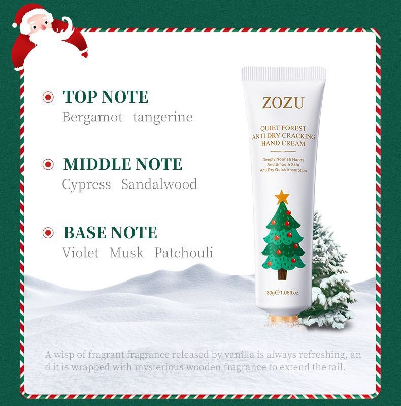 Набор кремов для рук Новогодний ZOZU, 5 шт. * 30 гр.