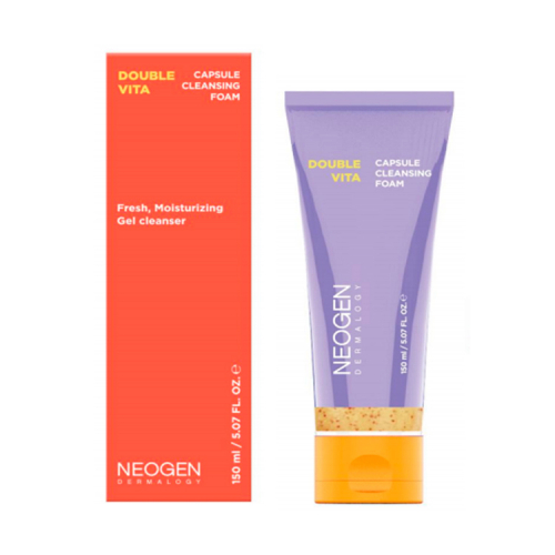 Гель-пенка для умывания с витаминами DOUBLE VITA CAPSULE CLEANSING FOAM (150 мл)