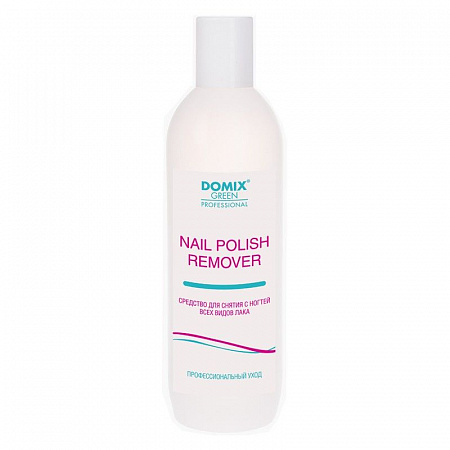 Domix Green Professional Средство для снятия всех видов лака с ацетоном / Nail Polish Remover with Acetone, 500 мл