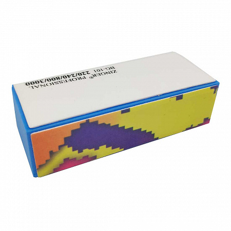 Zinger Полировочный блок 4-х сторонний / Classic BG-101, 220/240/800/3000 грит, разноцветный