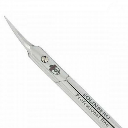 Solinberg Ножницы маникюрные для кутикулы изогнутые / Pro line 212-1001z, ручная заточка, 9 см