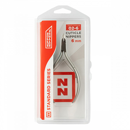 Nippon Nippers Кусачки маникюрные для кутикулы / Standard NN_NS-02-6, двойная пружина, ручная заточка, 6 мм