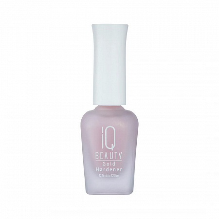 IQ Beauty Укрепитель для ногтей с коллоидным золотом / Gold Hardener Rose, 12,5 мл