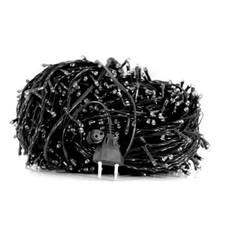 Светодиодная гирлянда для улицы белая, 40 метров