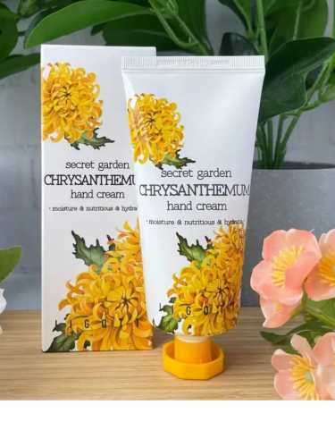 Jigott/ Крем для рук с экстрактом хризантемы Jigott Secret Garden Chrysanthemum Hand Cream 100 мл.