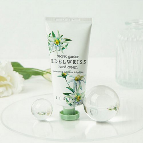 Jigott/ Крем для рук с экстрактом эдельвейса / Secret Garden Edelweiss Hand Cream, 100 мл.