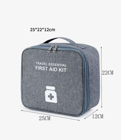 Аптечка органайзер для путешествий / дорожная аптечка, цвет серый