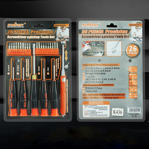 Набор отверток для ремонта цифровой техники SDY-94151 26 сменных наконечников