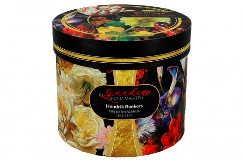 Кружка, 400 мл, фарфор F, черная, Тюльпан, Baroque flowers, 62354