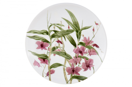 Пара чайная, 1 перс, 2 пр, 240 мл, фарфор P, белая, Розовая орхидея, Royal Botanic Gardens, 62614