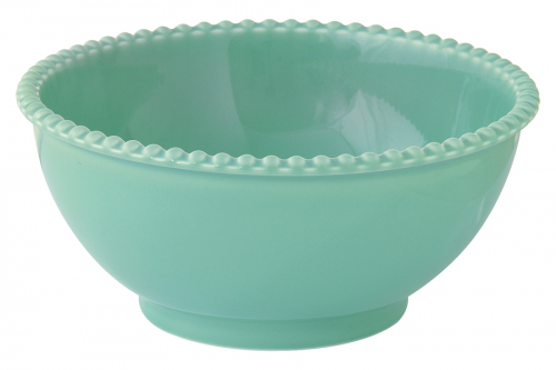 Салатник, 20 см, 1,5 л, фарфор P, зелено-голубой, Бусины, Tiffany, 62492