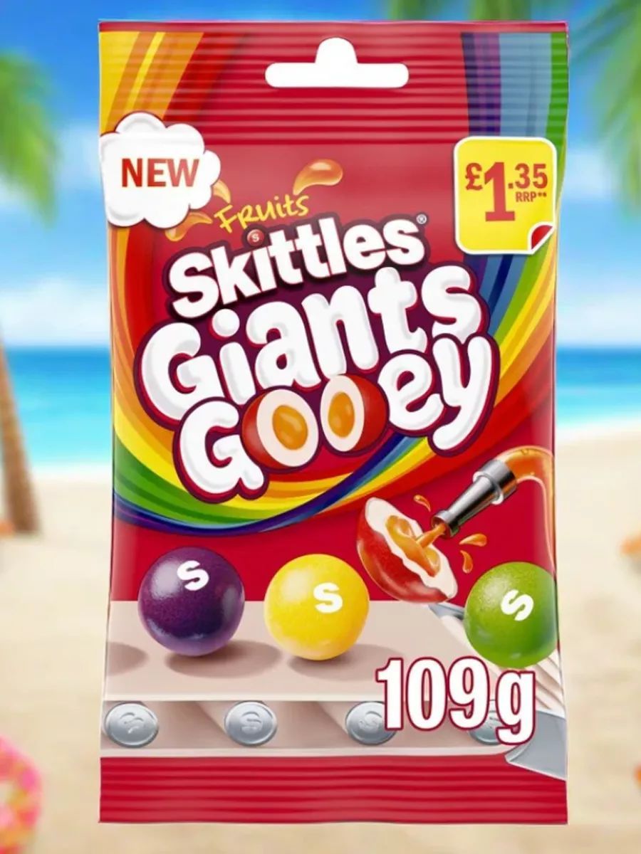 Скитлс Giants GOOEY c начинкой 109гр