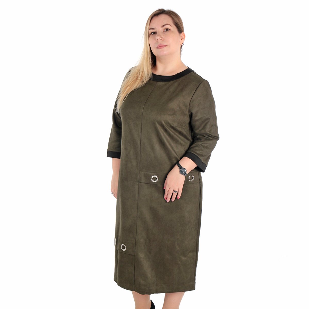 ст. цена2200руб.! Платье, трикотаж, хаки