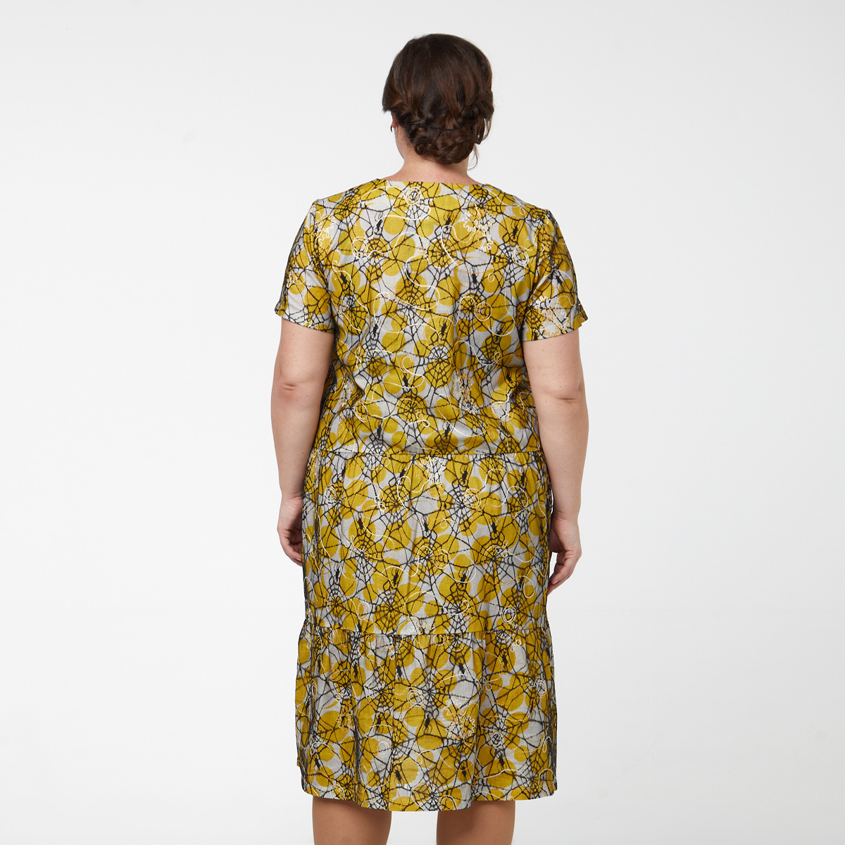 ст. цена1400руб.! Платье, текстиль, желтый