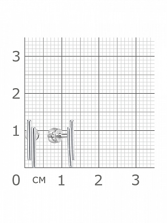 12-1522 Серьги родированные серебро 925*