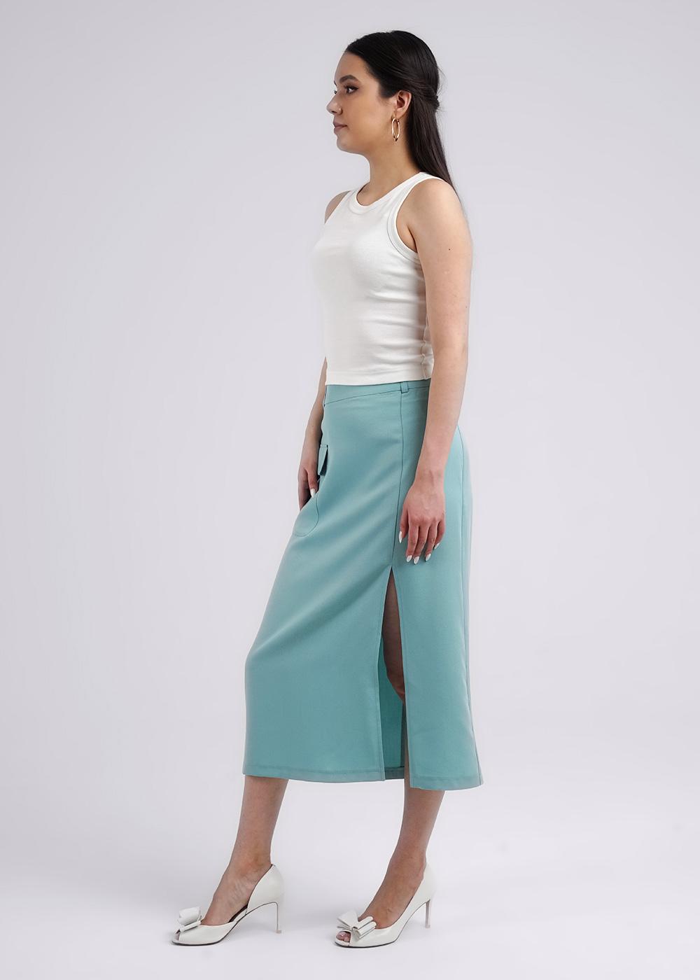 Ст.цена 1996р CLE 243032/134шт Юбка женская 243032/134шт св.зелёный