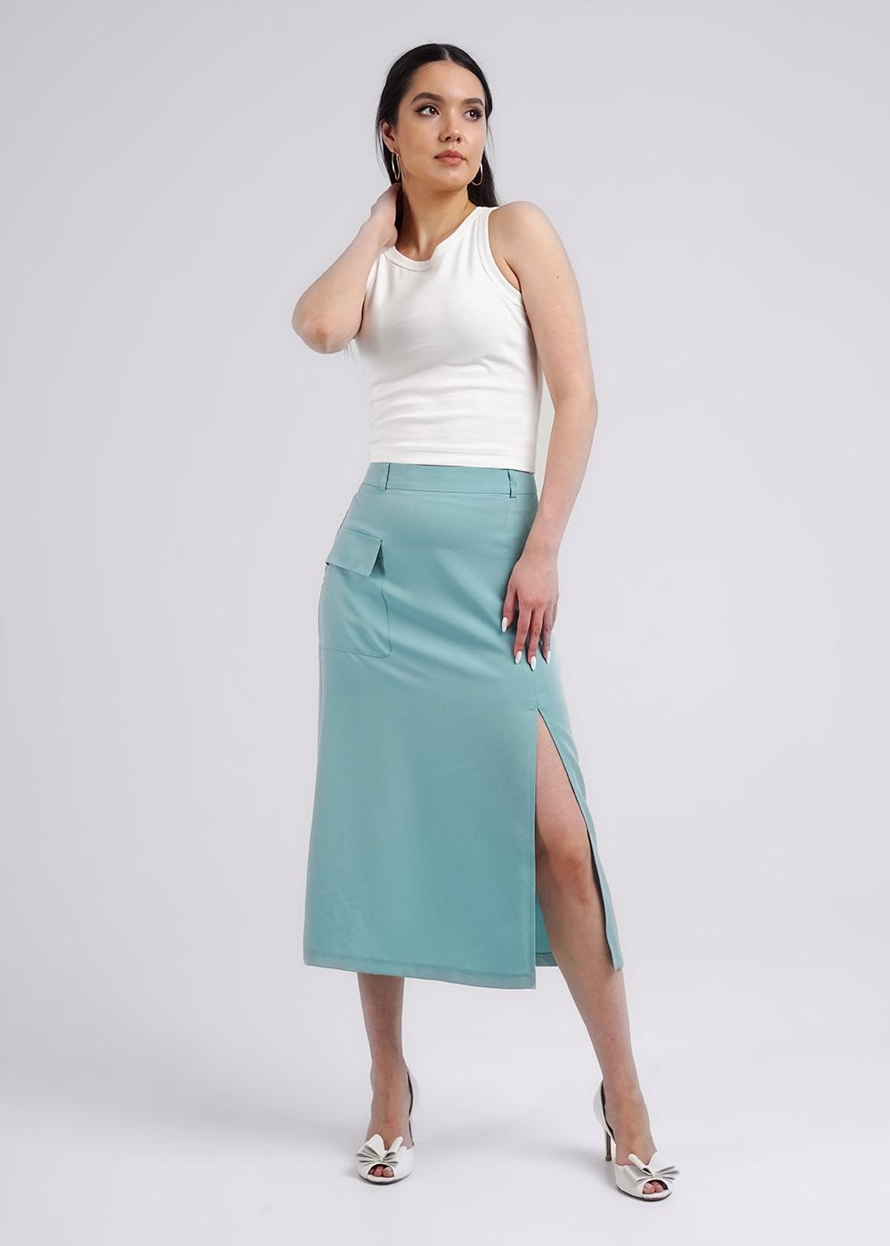 Ст.цена 1996р CLE 243032/134шт Юбка женская 243032/134шт св.зелёный