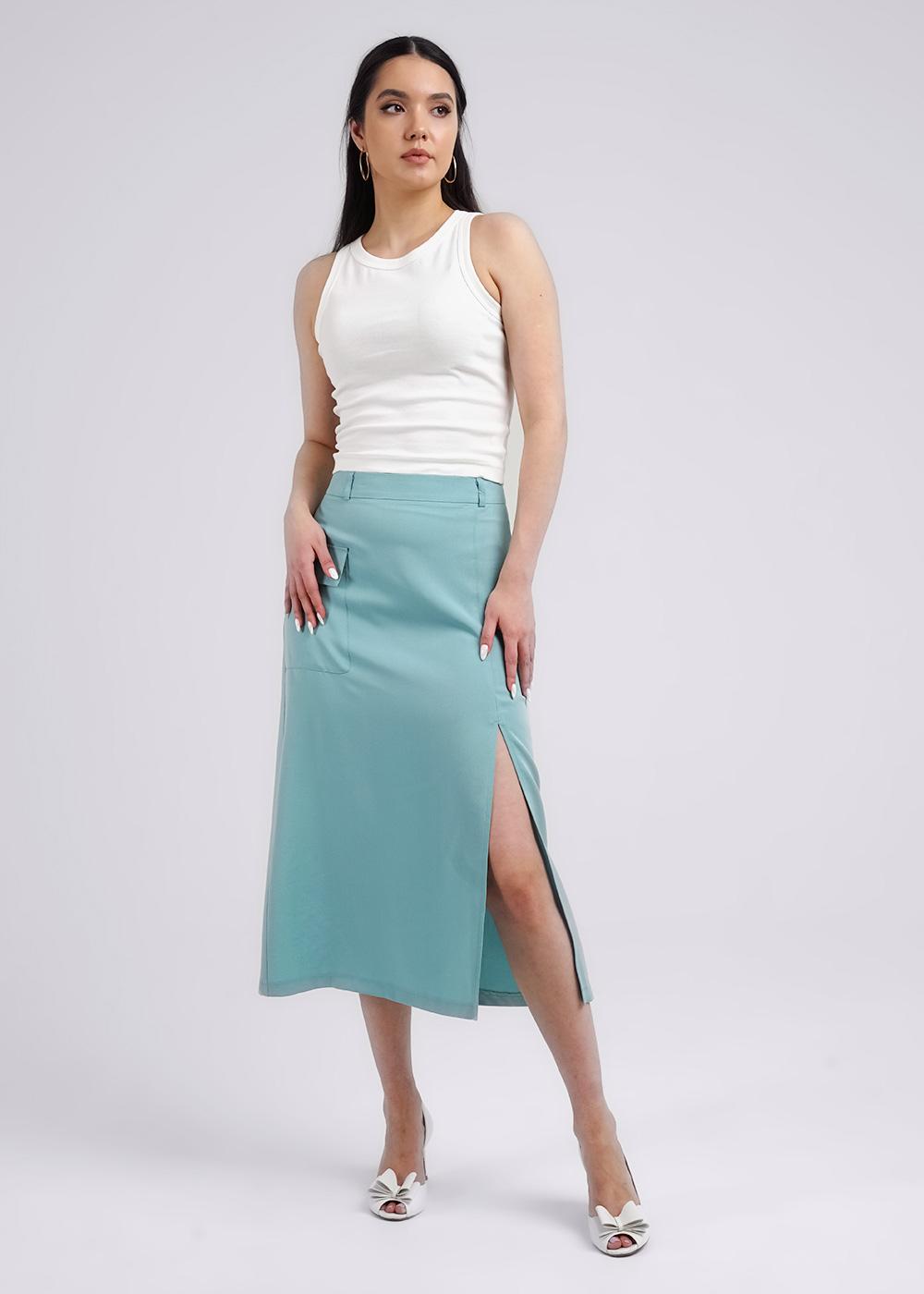 Ст.цена 1996р CLE 243032/134шт Юбка женская 243032/134шт св.зелёный