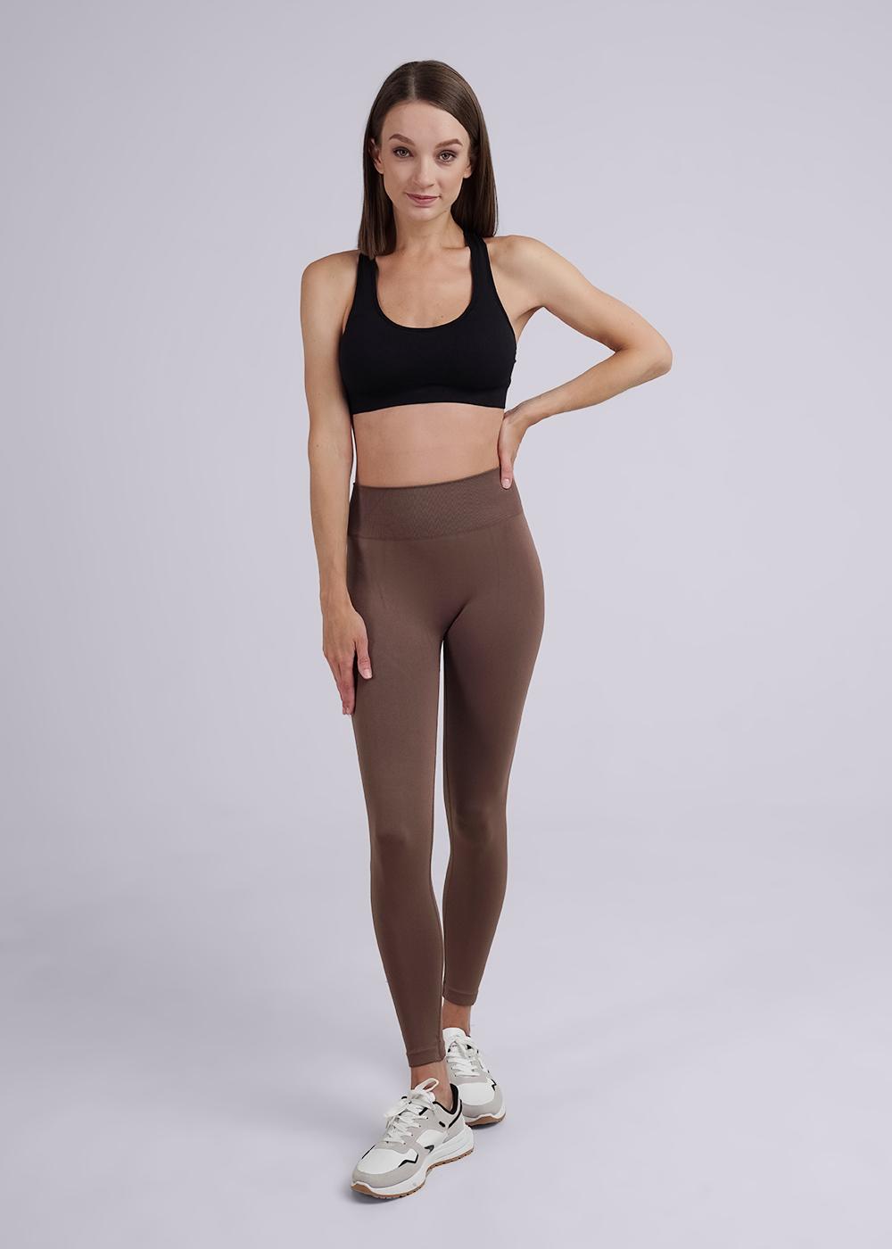 Ст.цена 1190р CLE LL012pt Леггинсы женские LL012pt кофейный