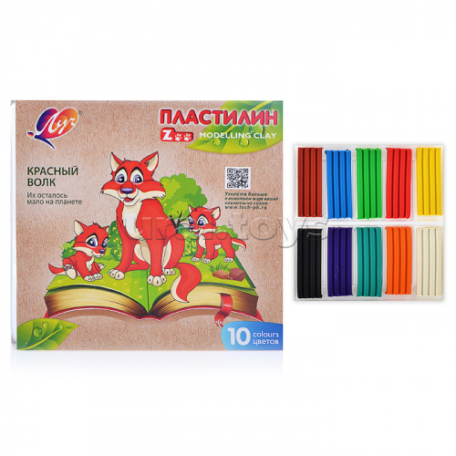 Пластилин 10 цв. 