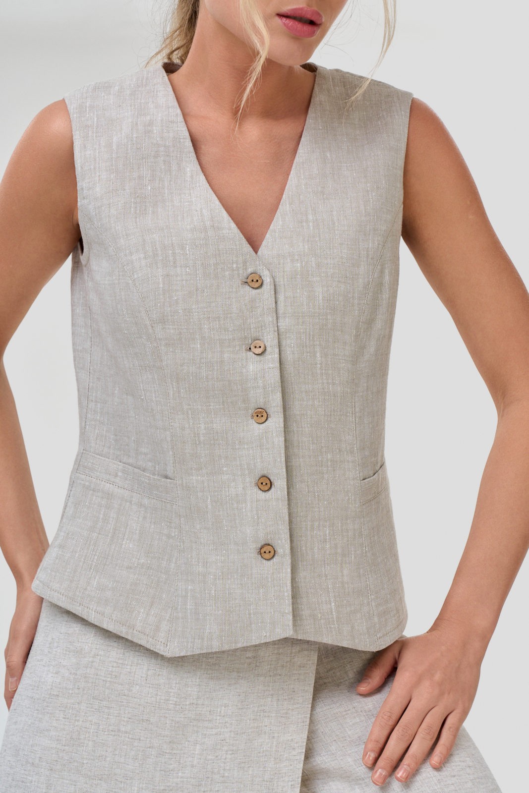 Жилет — Ж146Т серый меланж