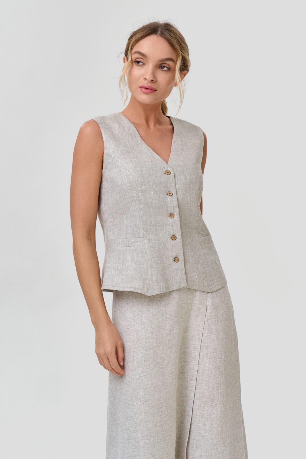 Жилет — Ж146Т серый меланж