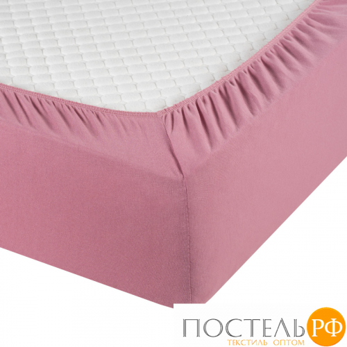 Простынь на резинке трикотажная (PT пудровый) 90x200