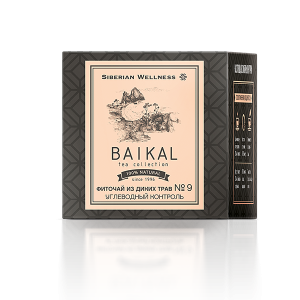   204р Фиточай из диких трав № 9 (Углеводный контроль) - Baikal Tea Collection