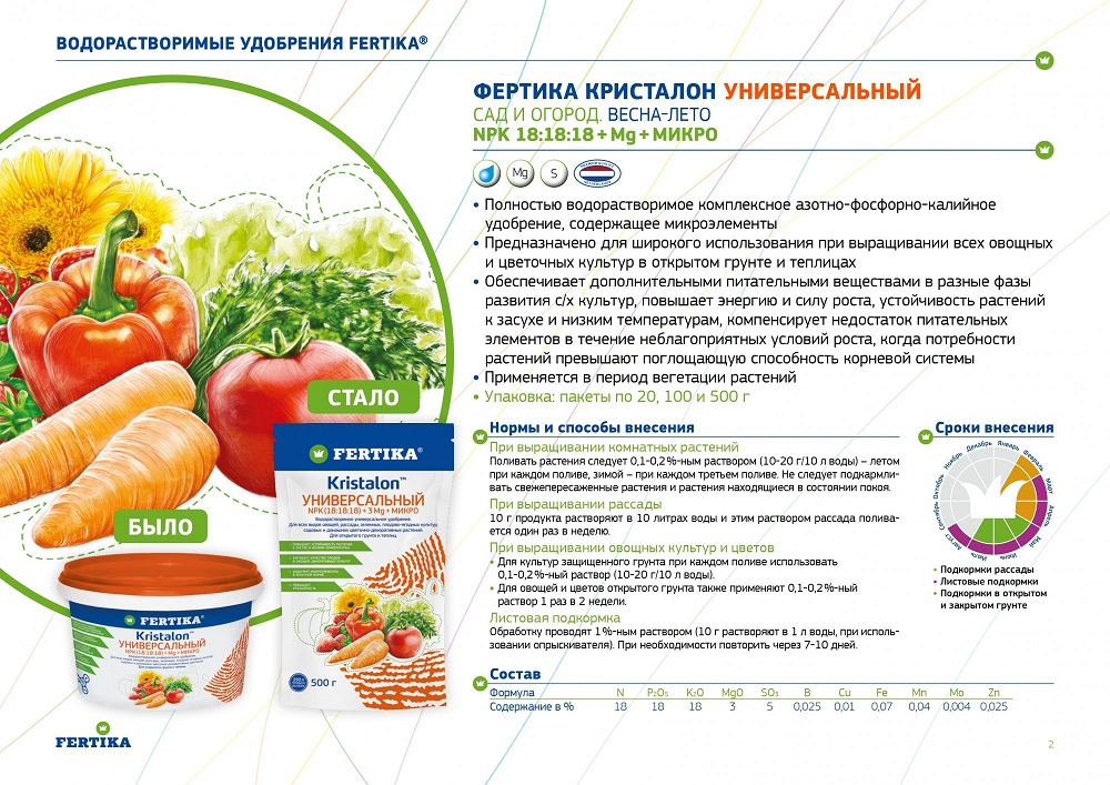 Фертика Кристалон Универсальный 500 г (16 шт)