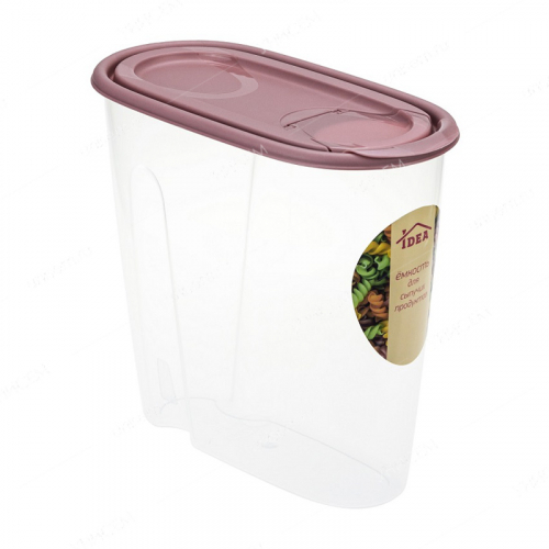 Емкость для сыпучих продуктов 1,5л ягодный (уп.30)