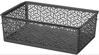 Корзинка универсальная Linden 4,3л 290х190х95мм серый (уп.12)