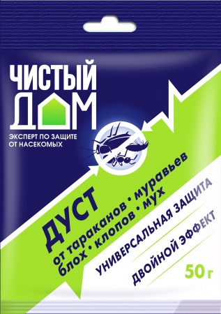 Дуст Дезар от тараканов, блох, клопов, муравьёв 50 г (100 шт)