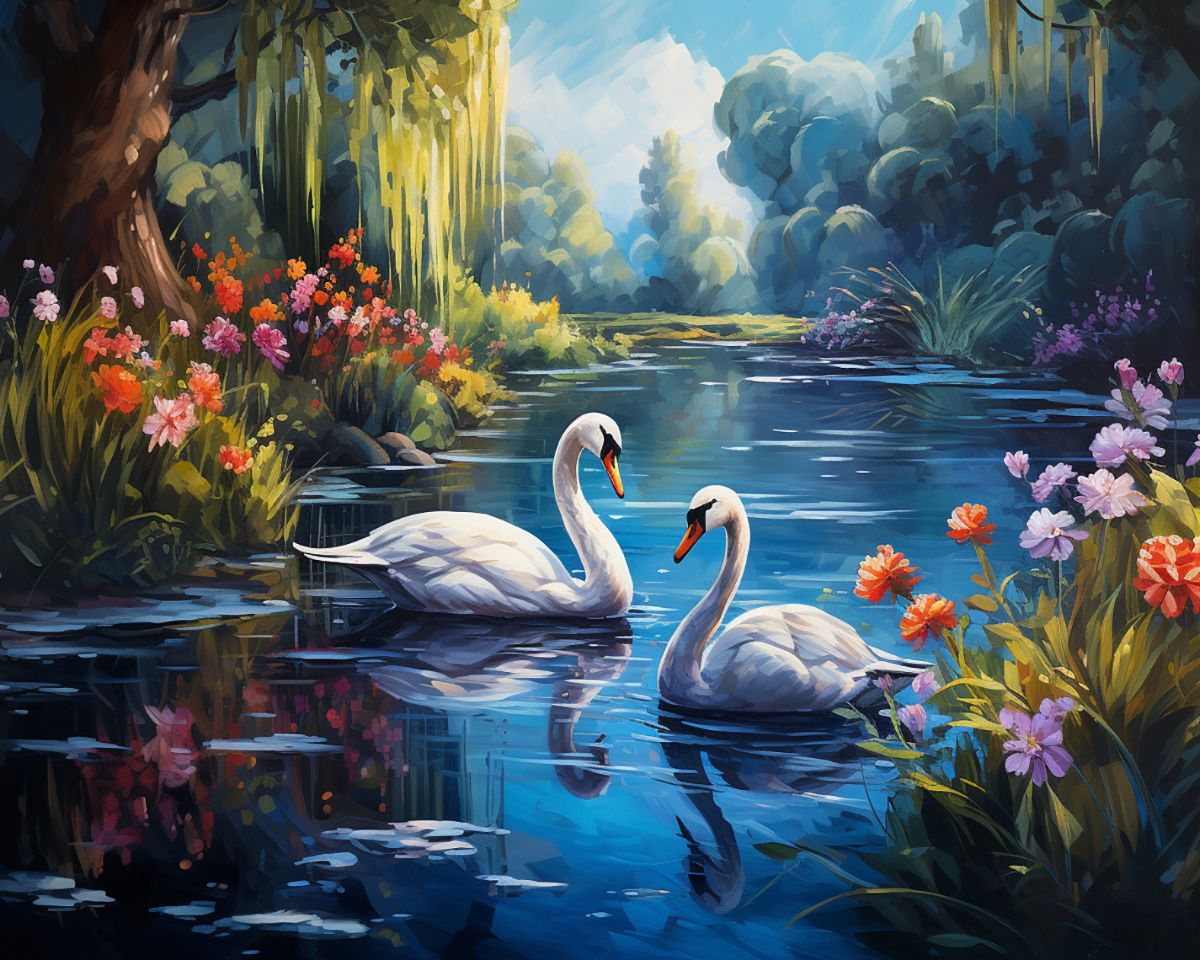 Картина по номерам на холсте и подрамнике 40х50 см