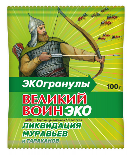 Великий Воин эко-гранулы пакет 100 г (50 шт)