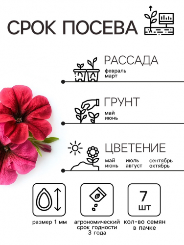 Семена цветов  Петуния Суперкаскадная 