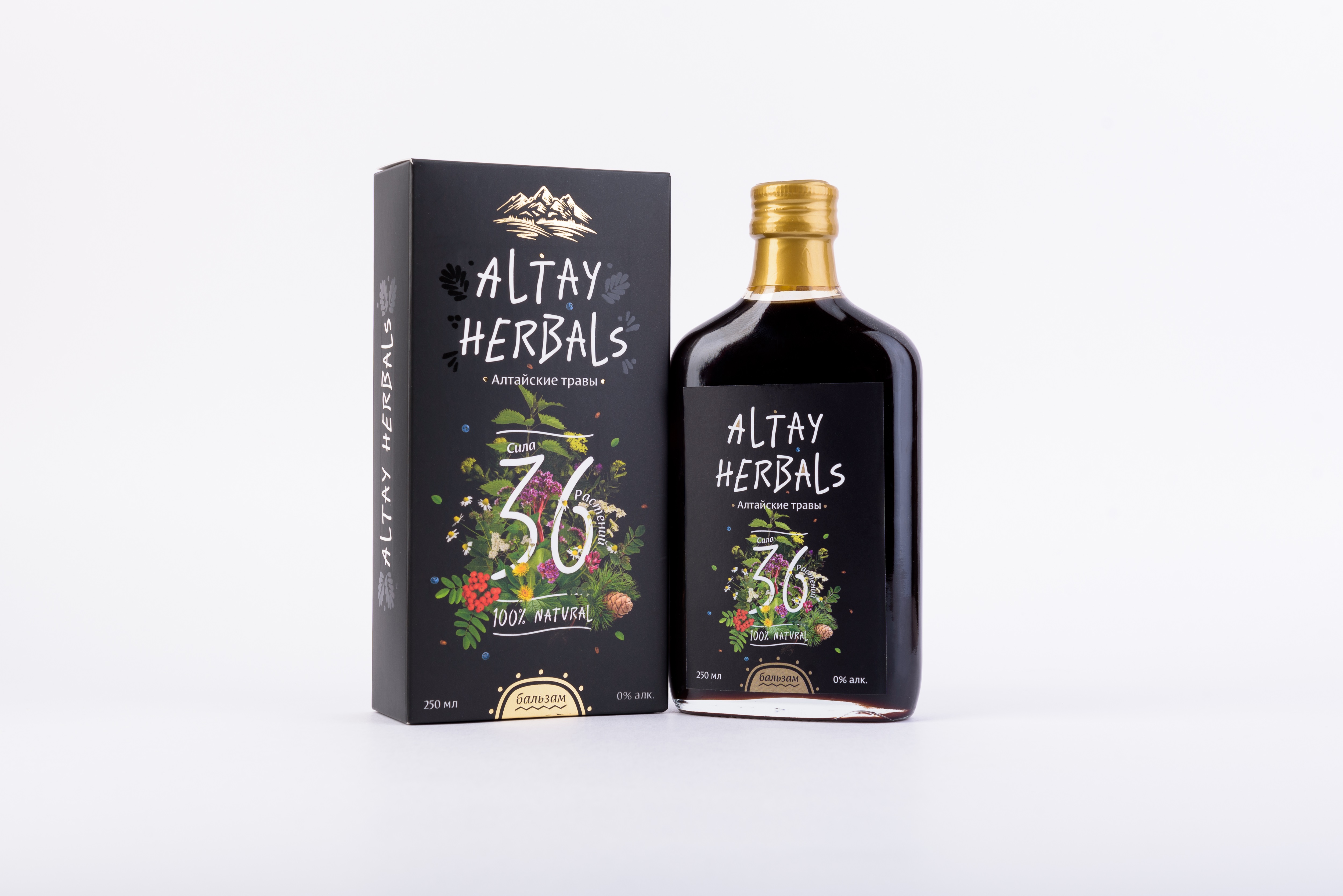 Бальзам Алтайские травы безалкогольный Altay Herbals 36 трав 250 мл