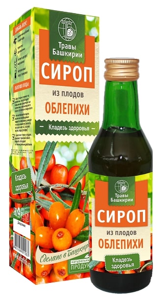 Сироп из плодов облепихи 240 мл.
