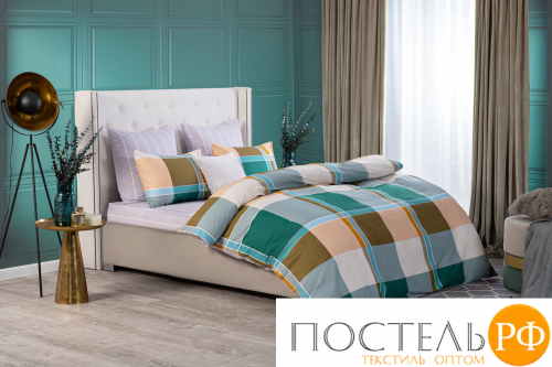 MedSleep ДЮРЕН КПБ 200х220( +/-5см)-1/215х250-1/50х70-2, 4 пр., хл./сатин