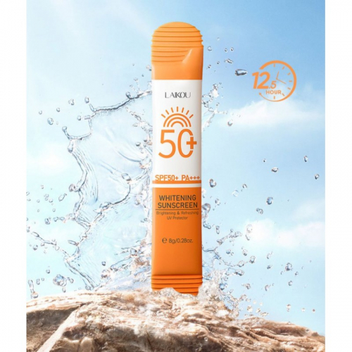 Laikou Освежающий солнцезащитный крем UV Protection Whitening Face Body Sunblock SPF50 PA +++, 8 гр.
