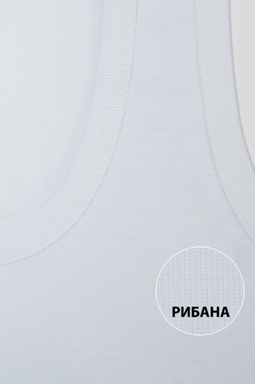 Майка мужская белая