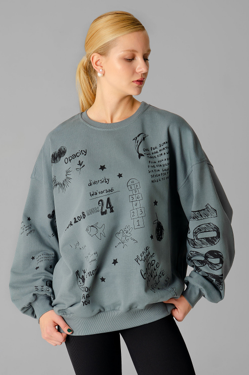 Арт. 15132/1 Свитшот женский оверсайз 46-52 (4 шт)
