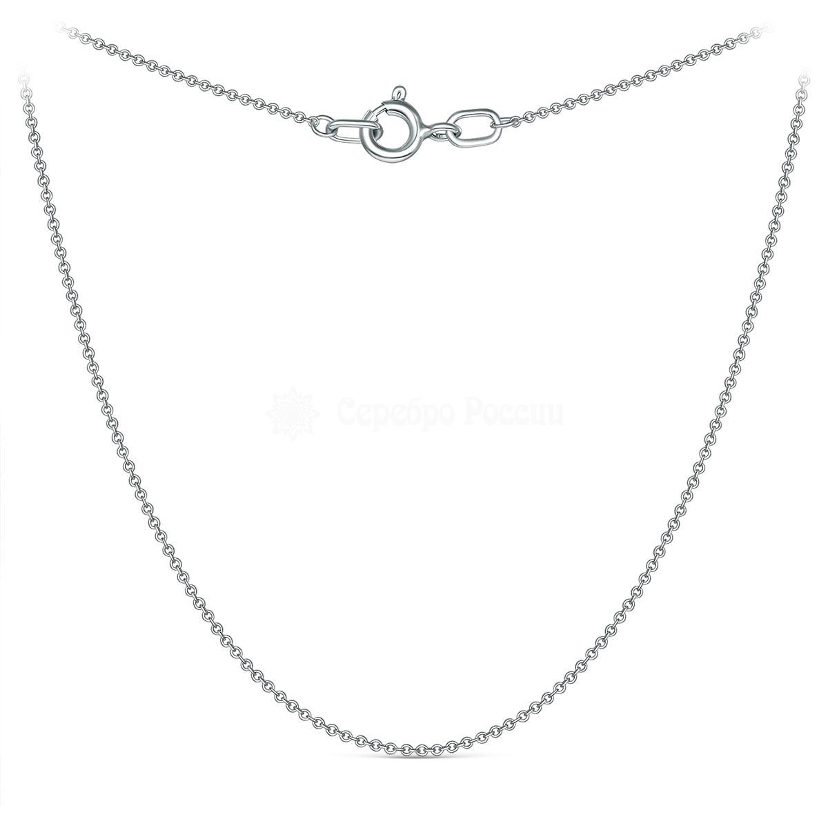 Цепь из серебра родированная - Якорь, 40 см 101102540р якорь