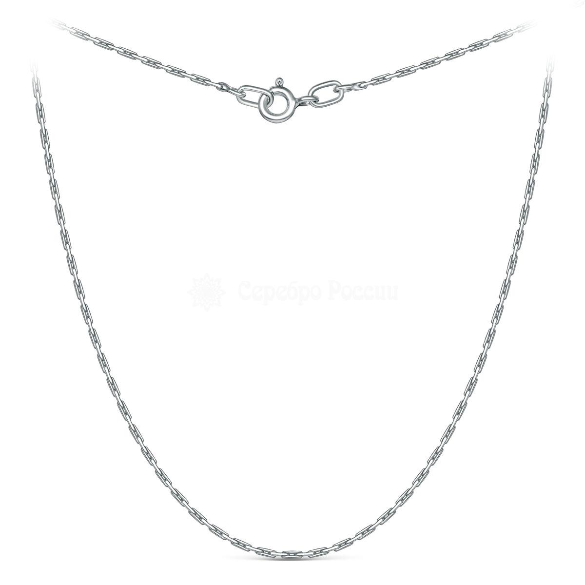 Цепь из серебра родированная - Кордано, 55 см 100205055р Кордано