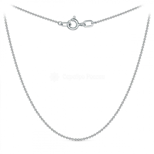 Цепь из серебра родированная - Якорь, 40 см 101102540р якорь