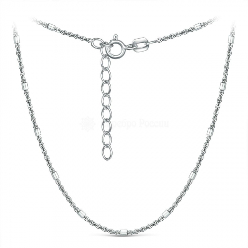 Цепь из серебра родированная - 45 см 925 пробы 070083R025L45