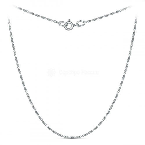 Цепь из серебра родированная - Кордано, 55 см 100205055р Кордано