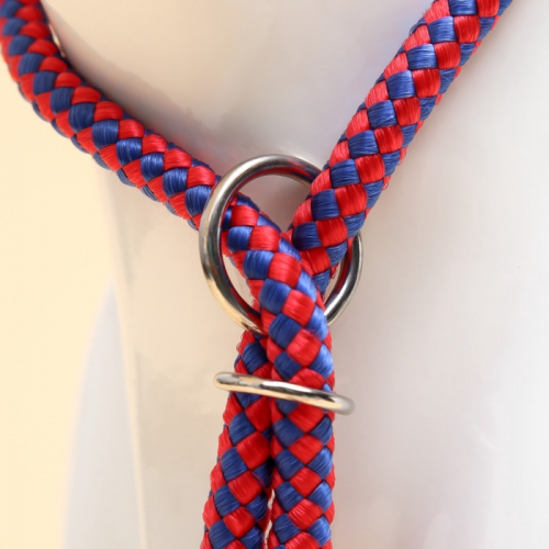 Ринговка с вертлюгом,150 х 0,6 см, красно-синий